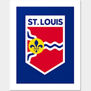 St. Louis City Flag Emblem Posters and Art